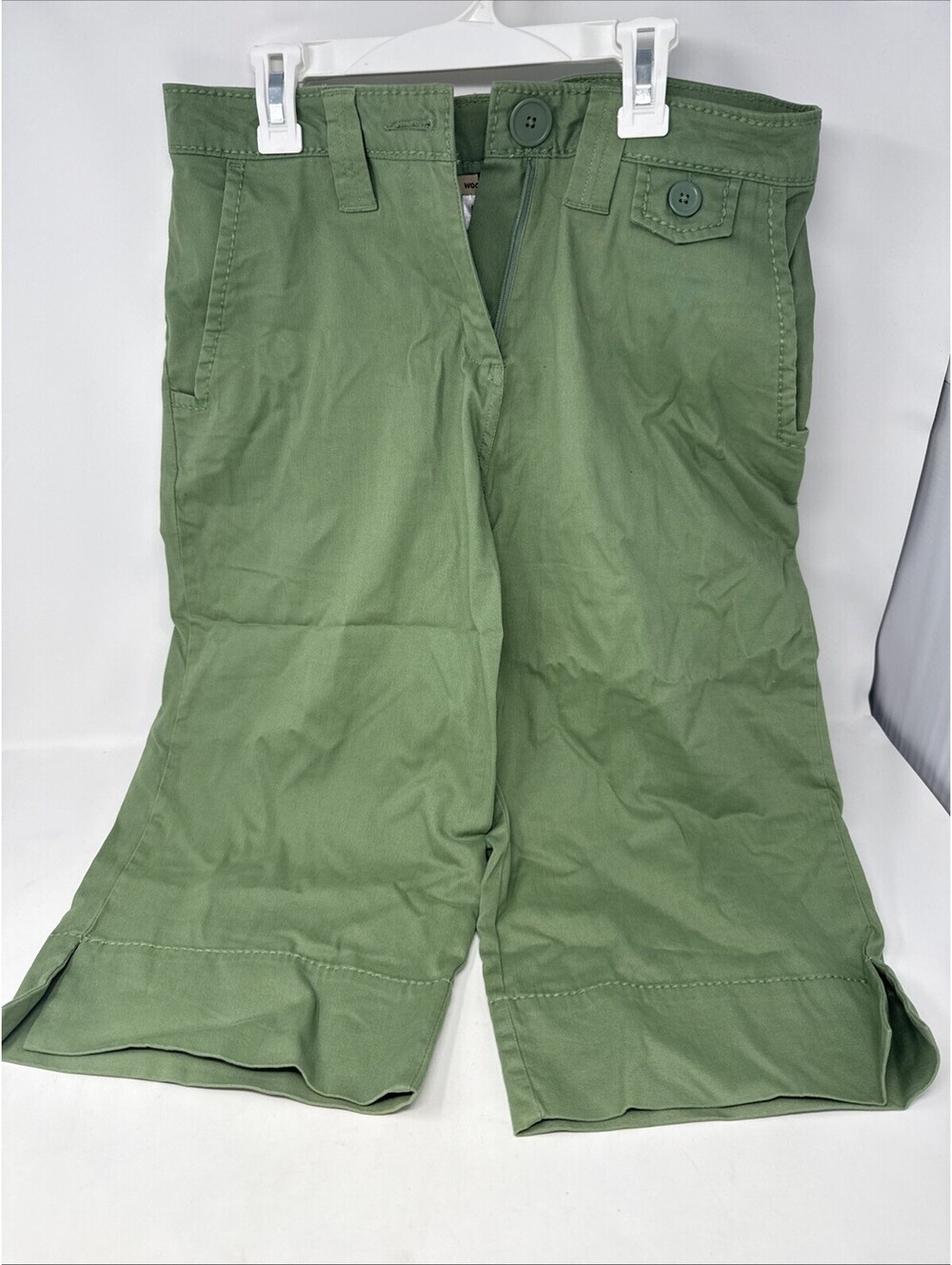 Woolrich Reflex Stretch Capri Pants Womens 6 Green Contemporary Fit